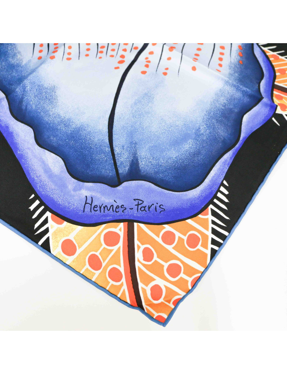 Carré HERMES Baobab Cat 100% soie
