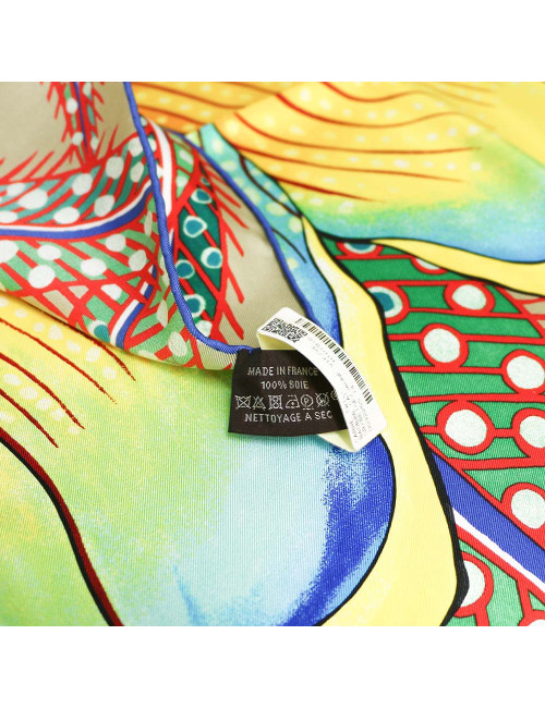 Carré HERMES Baobab Cat soie 