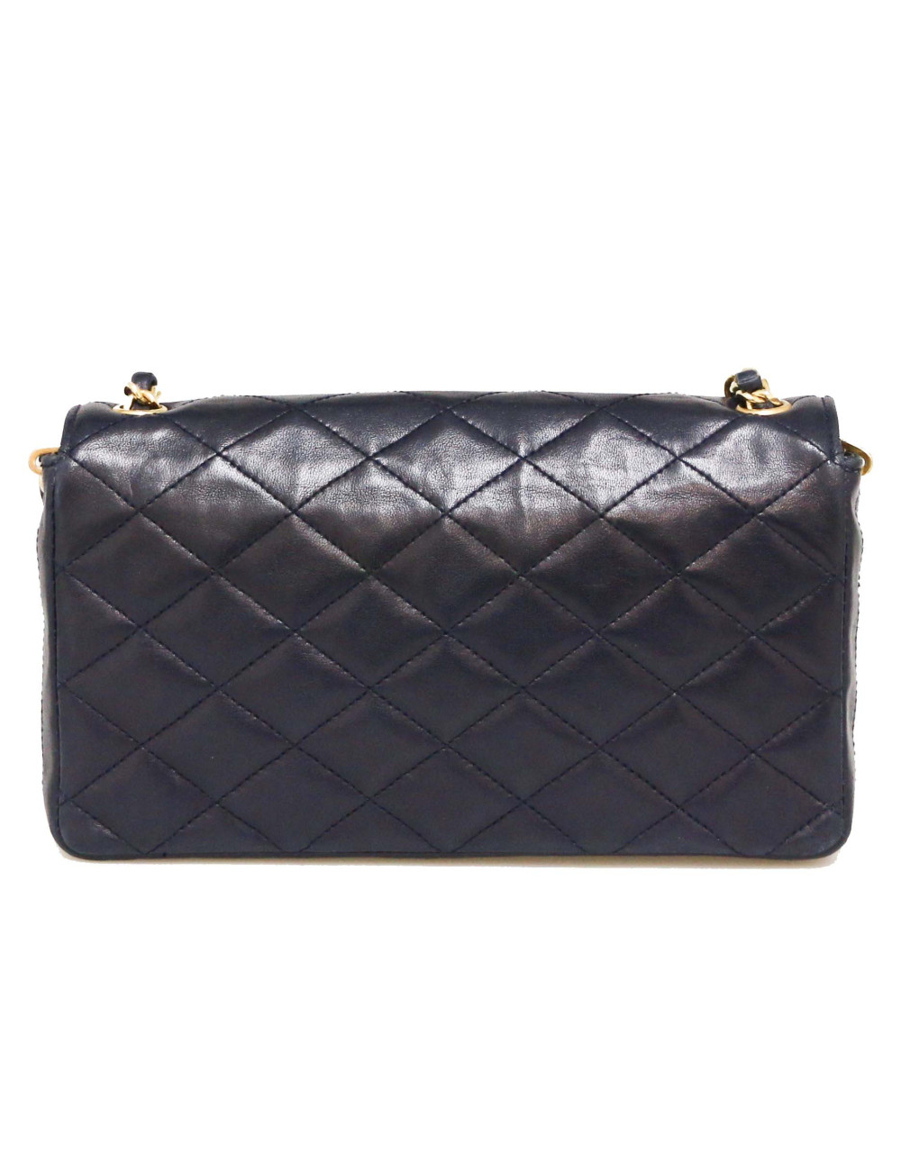 Petit sac bleu marine CHANEL CC