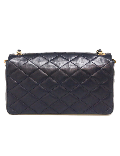 Petit sac bleu marine CHANEL CC