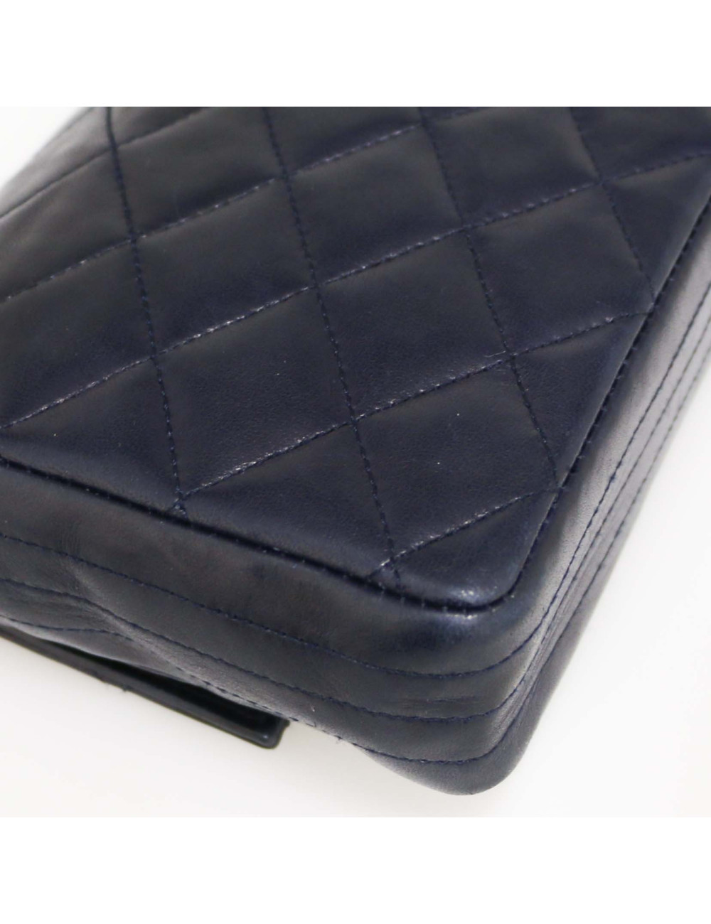 Petit sac bleu marine CHANEL CC