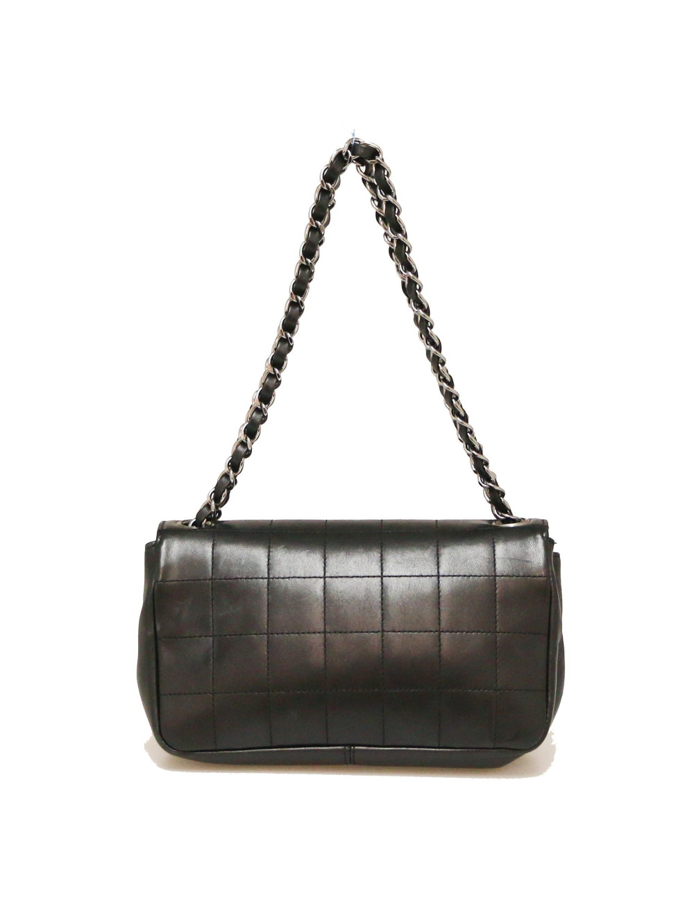 Sac à main CHANEL cuir agneau lisse noir