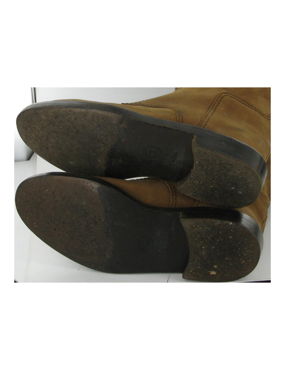 Bottes T 37.5 CHANEL marron à lacets