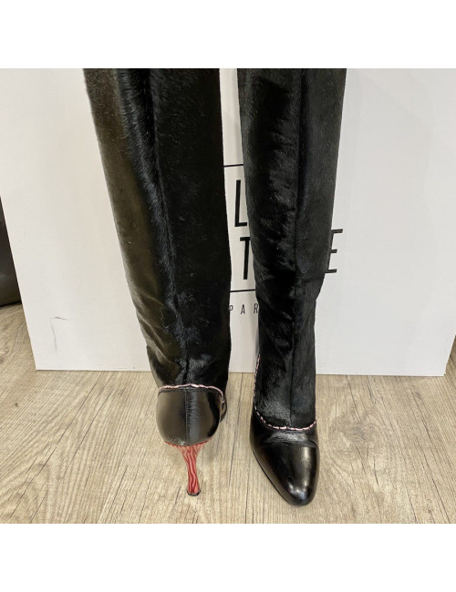 bottes MANOLO BLAHNICK T 38 poulain