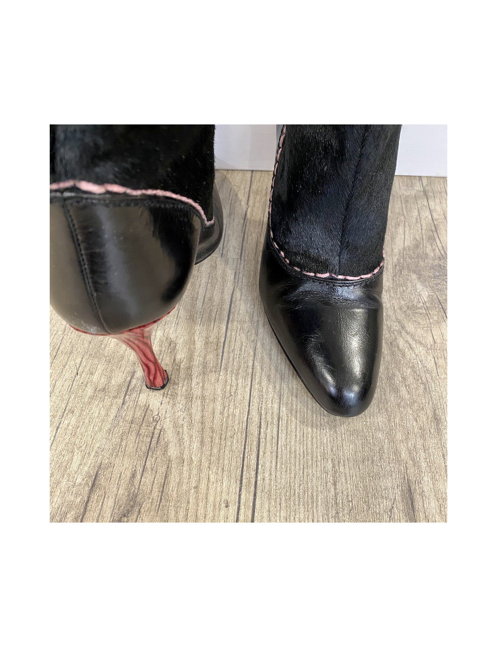 bottes MANOLO BLAHNICK T 38 poulain