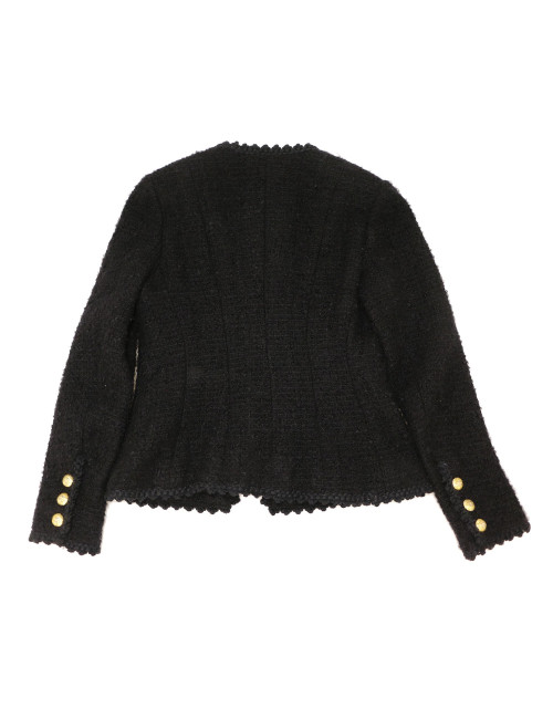 Veste CHANEL T 36 tweed bleu