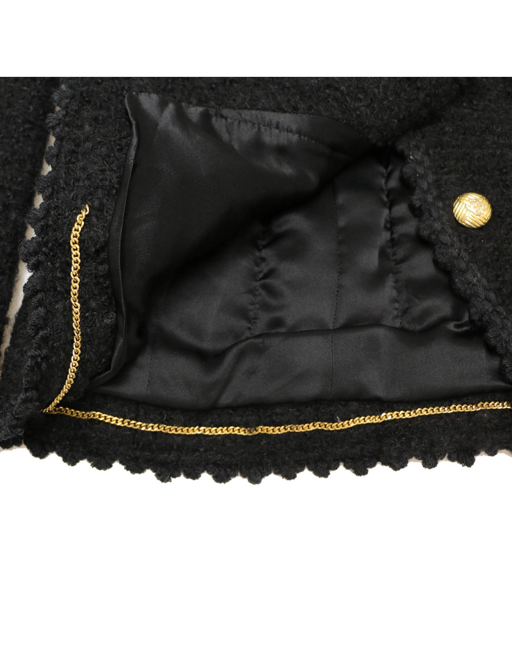 Veste CHANEL T 36 tweed bleu