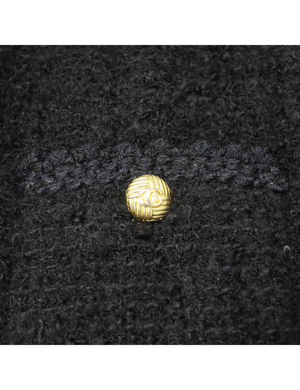 Veste CHANEL T 36 tweed bleu