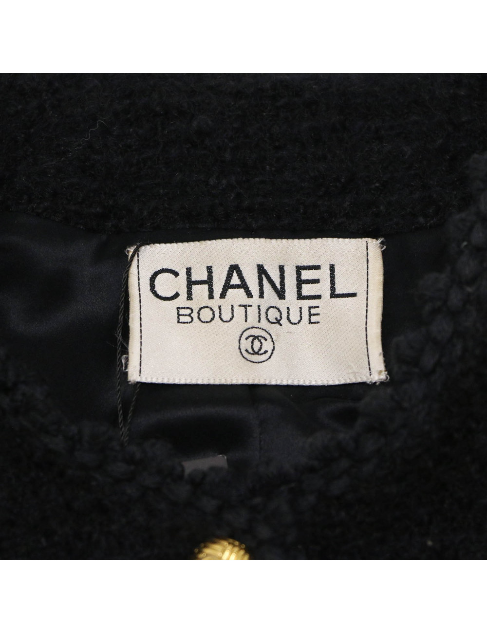 Veste CHANEL T 36 tweed bleu