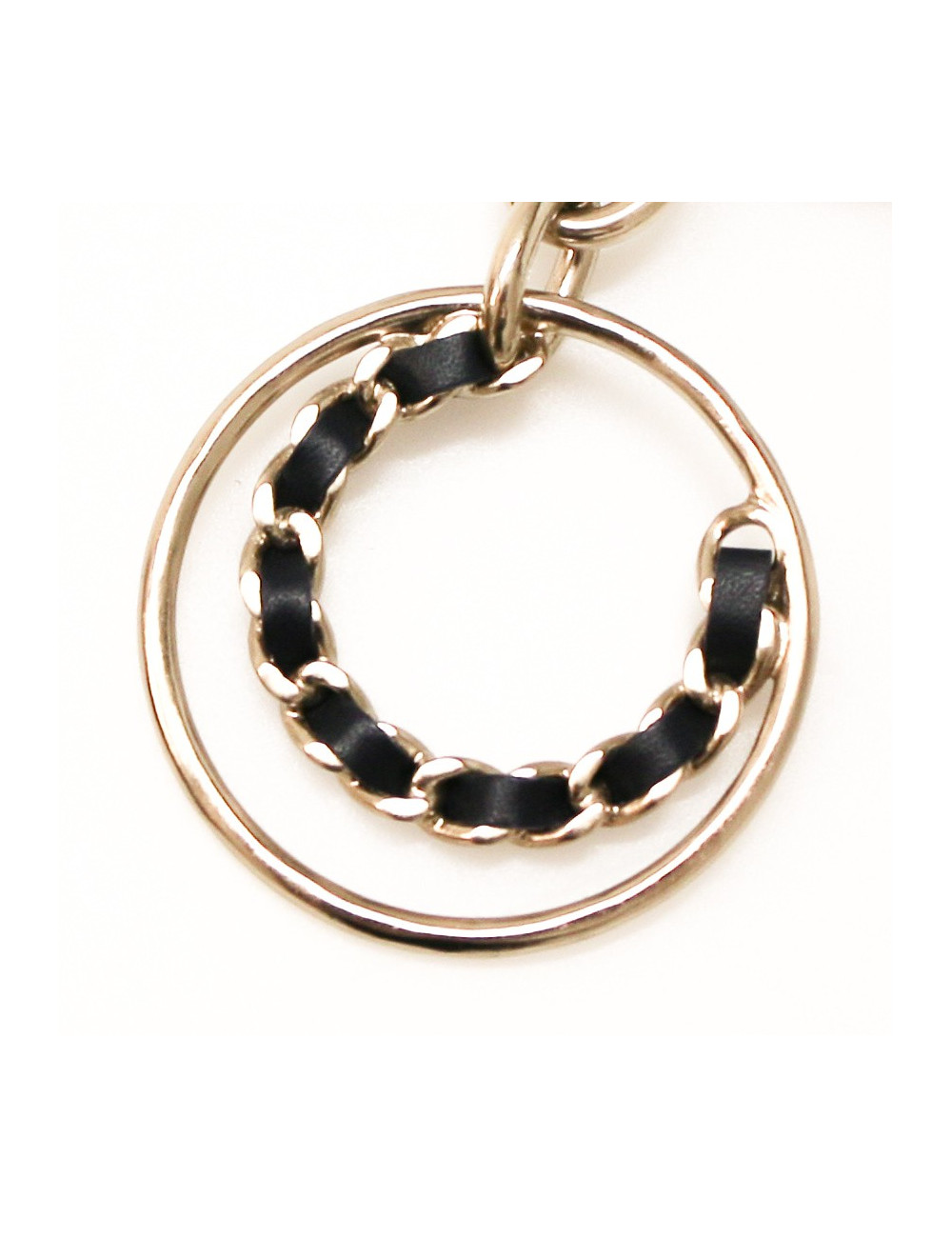 Collier CHANEL C H A N E L doré or pâle