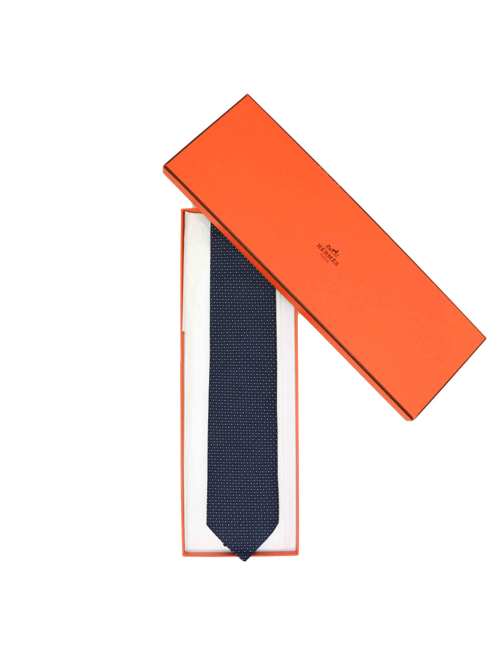 Cravate HERMES en soie bleue