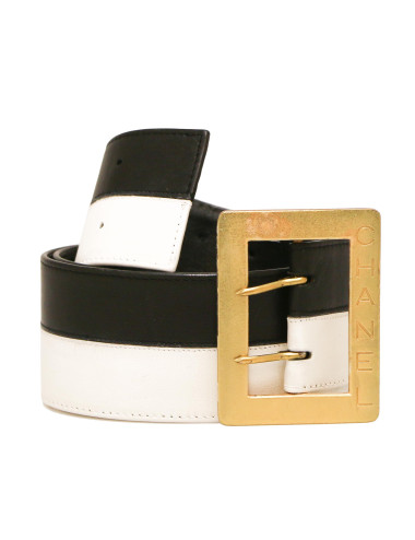 Ceinture CHANEL bicolore Vintage