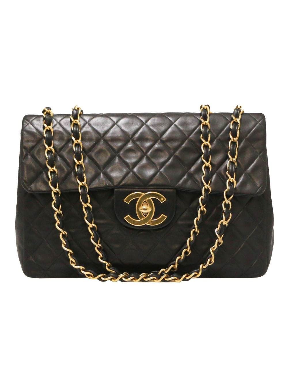 Maxi jumbo CHANEL vintage noir