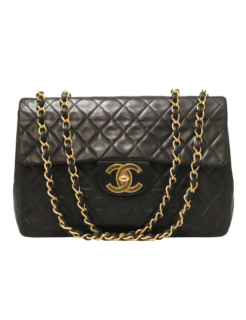 Maxi jumbo CHANEL vintage noir