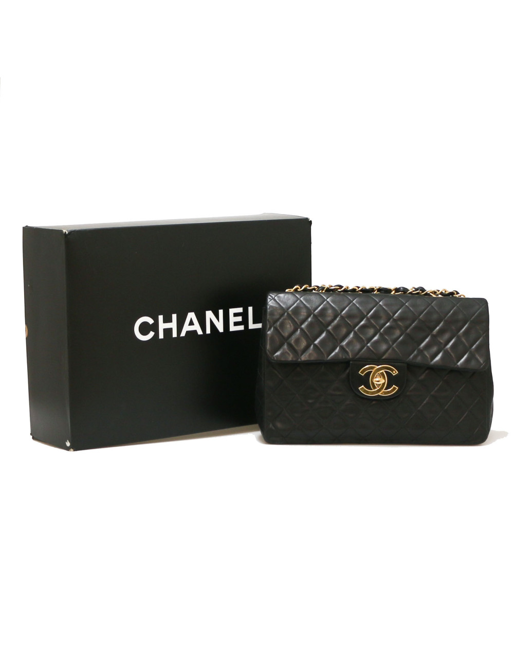Maxi jumbo CHANEL vintage noir