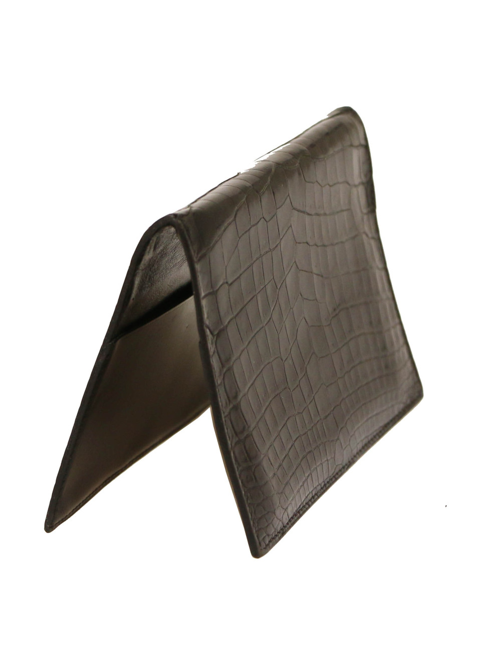 HERMES planner cover black Porosus crocodile