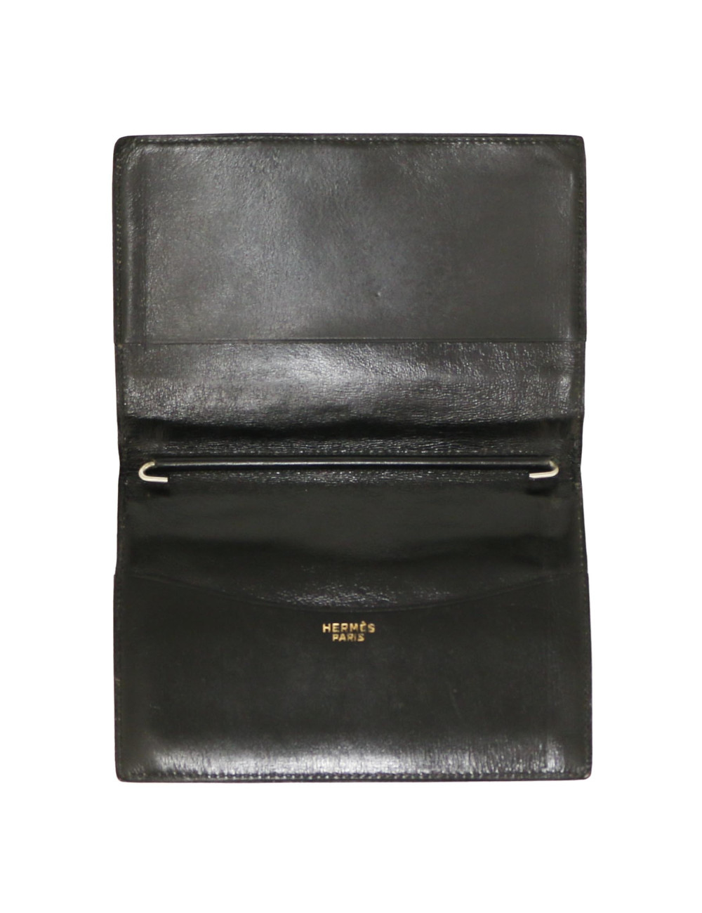 HERMES planner cover black Porosus crocodile