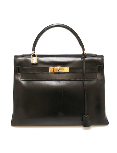 Kelly 32 HERMES vintage noir