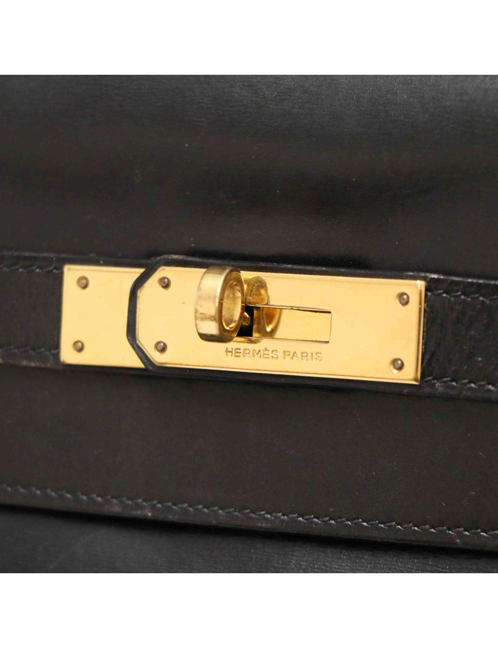 Kelly 32 HERMES vintage noir