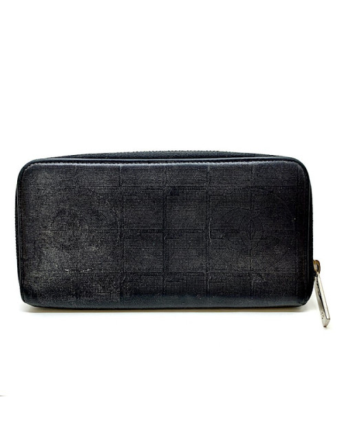 Porte monnaie CHANEL cuir d'agneau noir