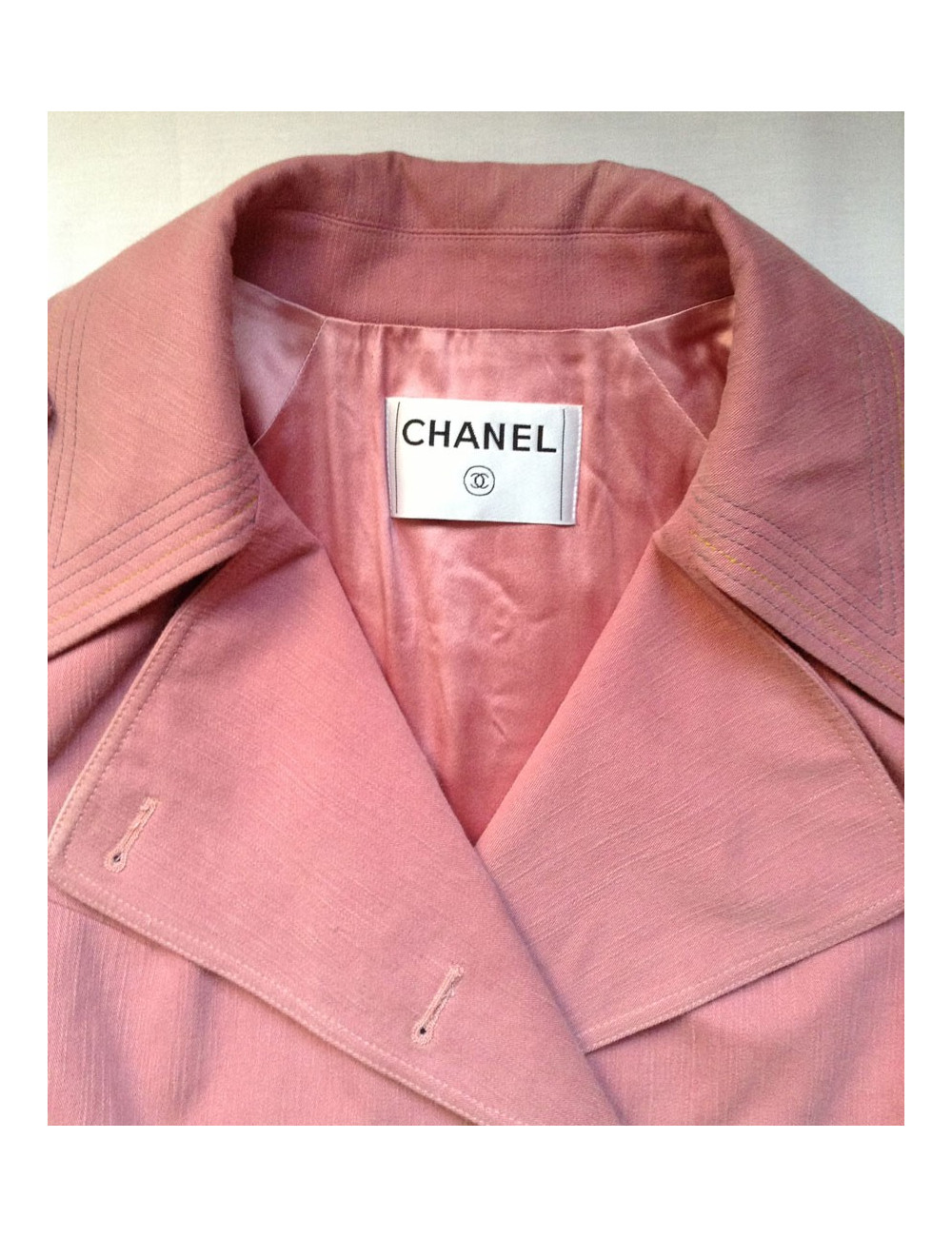 imperméable CHANEL rose t40