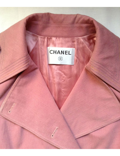 imperméable CHANEL rose t40