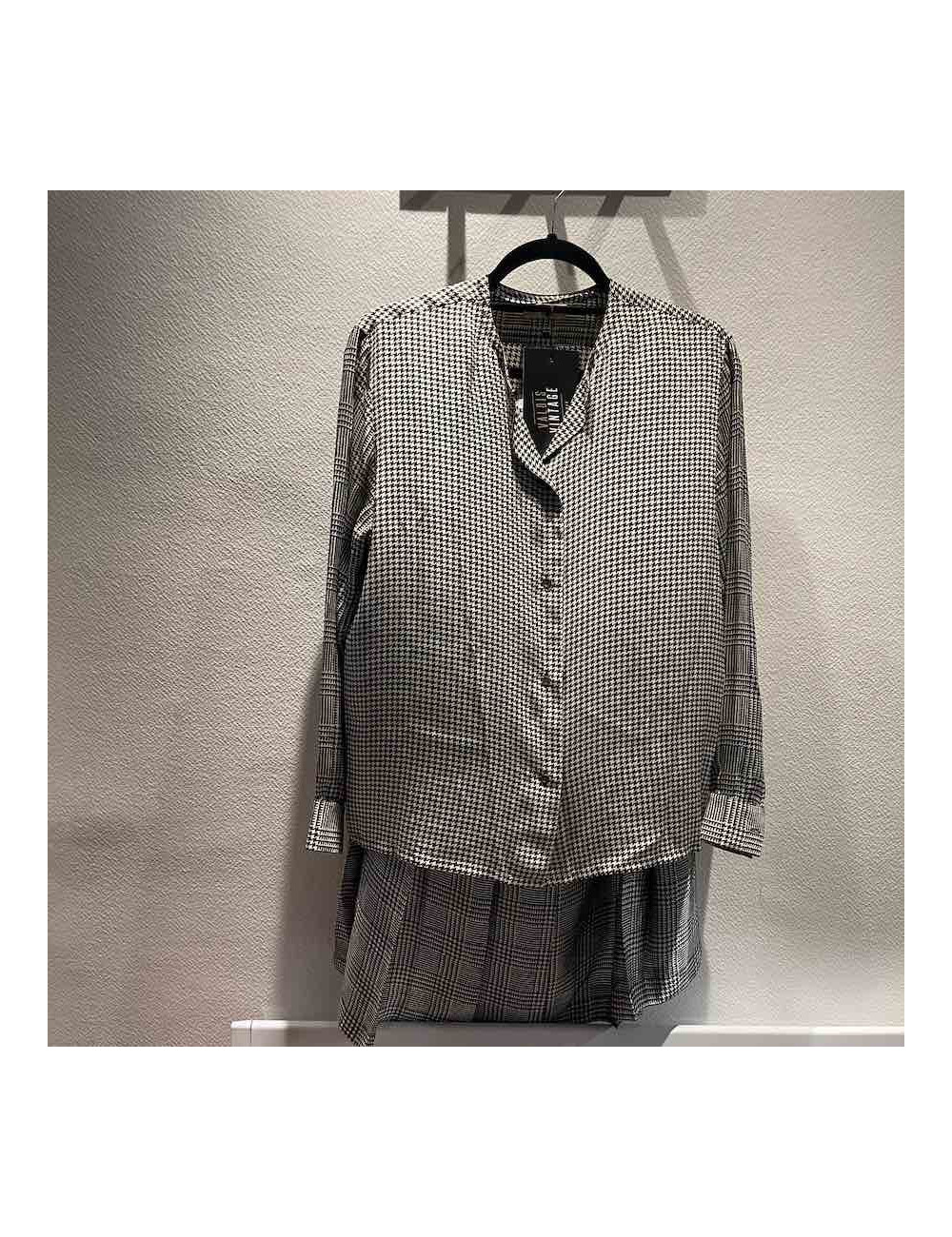 Ensemble CHRISTIAN DIOR soie pied de poule