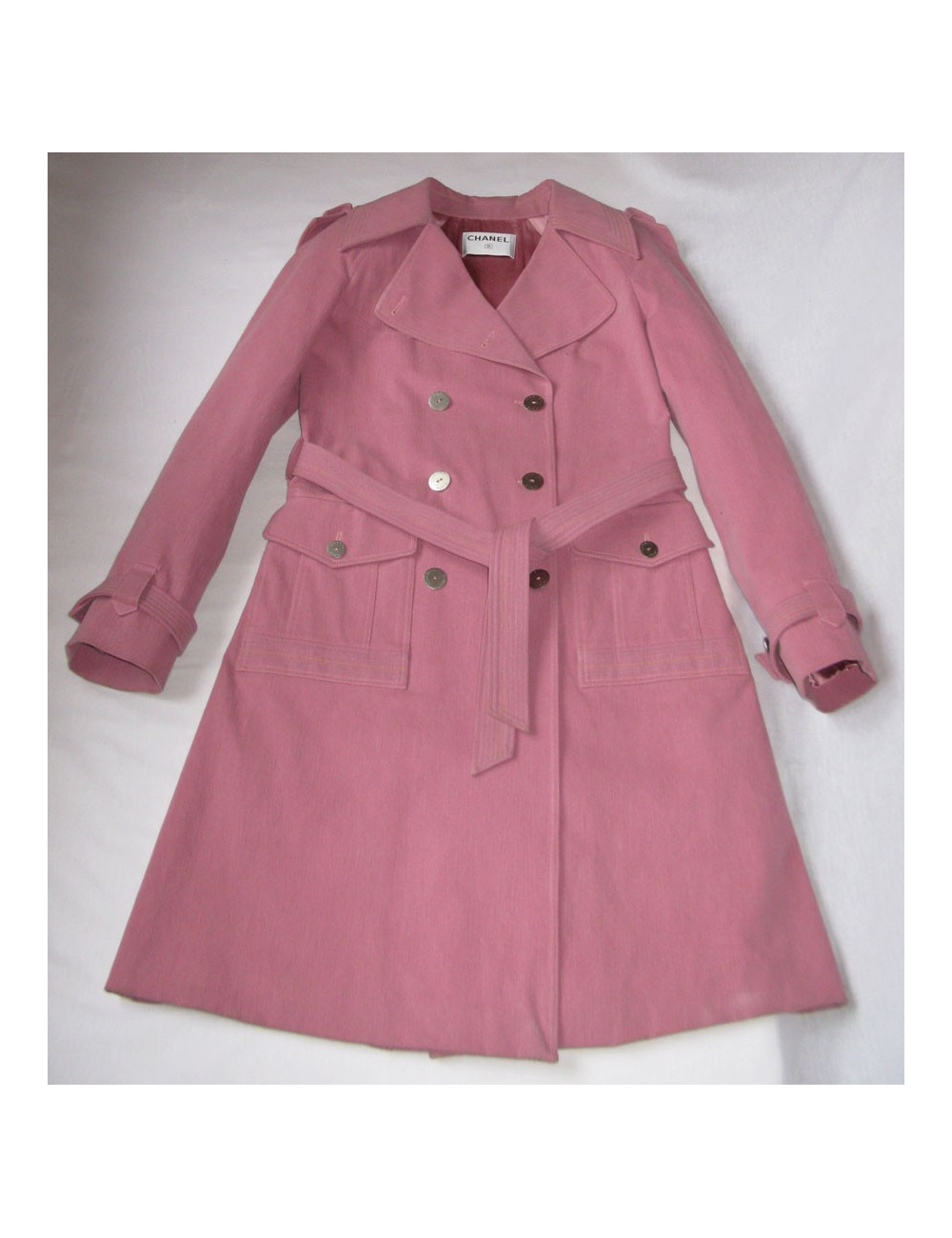 imperméable CHANEL rose t40