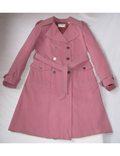 imperméable CHANEL rose t40
