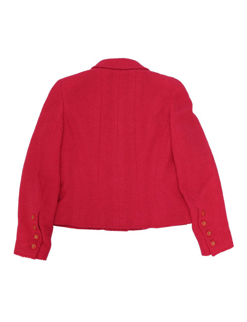 Veste CHANEL T36 en tweed rose fuchsia