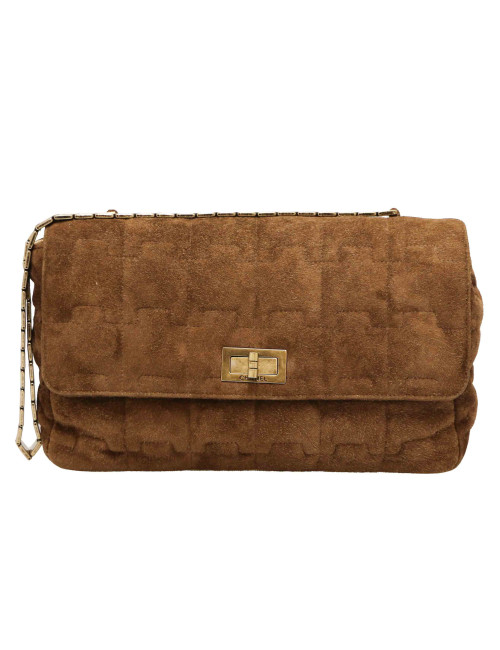 Sac Legos CHANEL daim marron