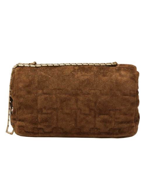 Sac Legos CHANEL daim marron