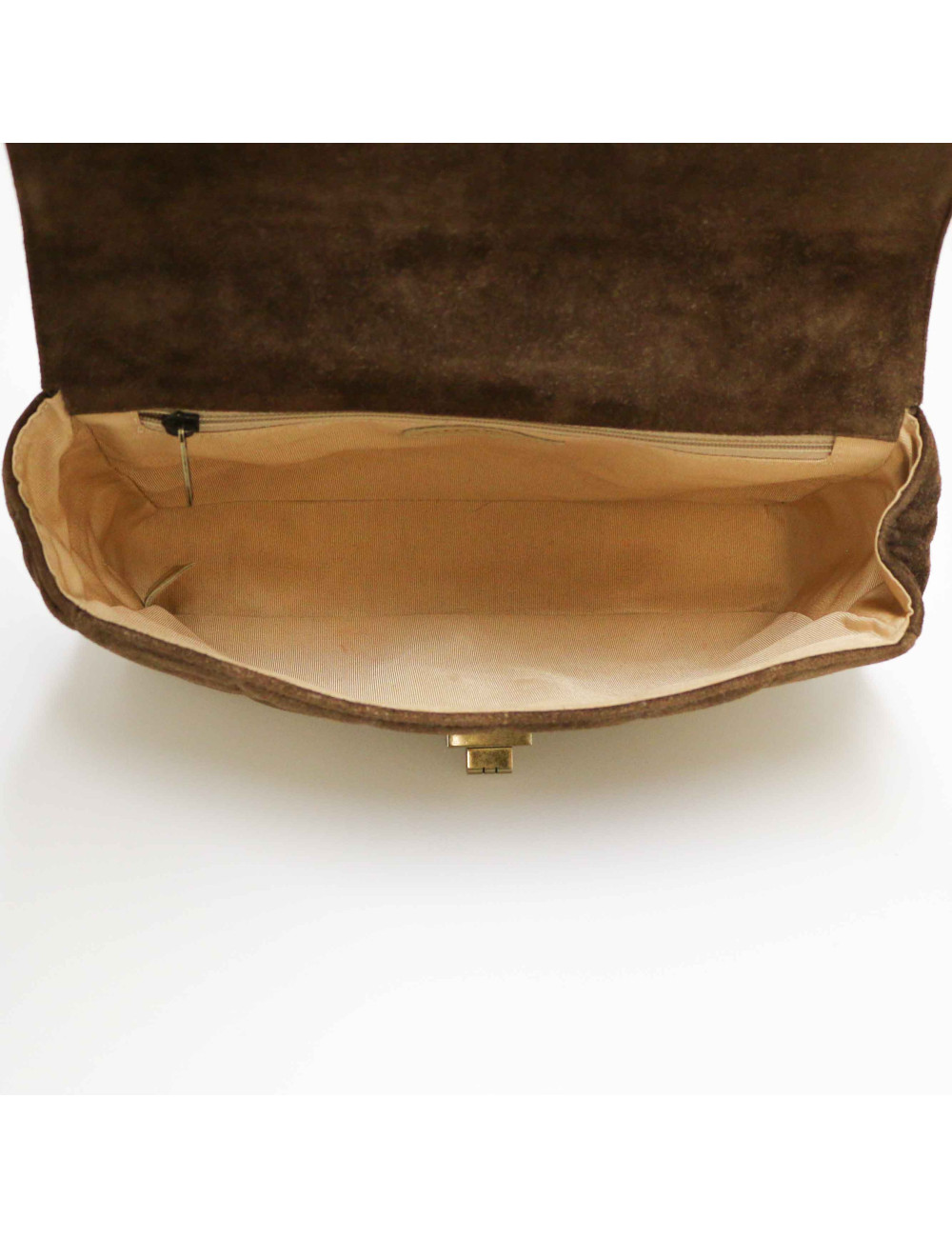 Sac Legos CHANEL daim marron