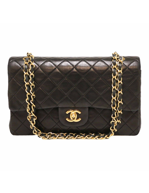CHANEL Timeless 25 cm cuir noir