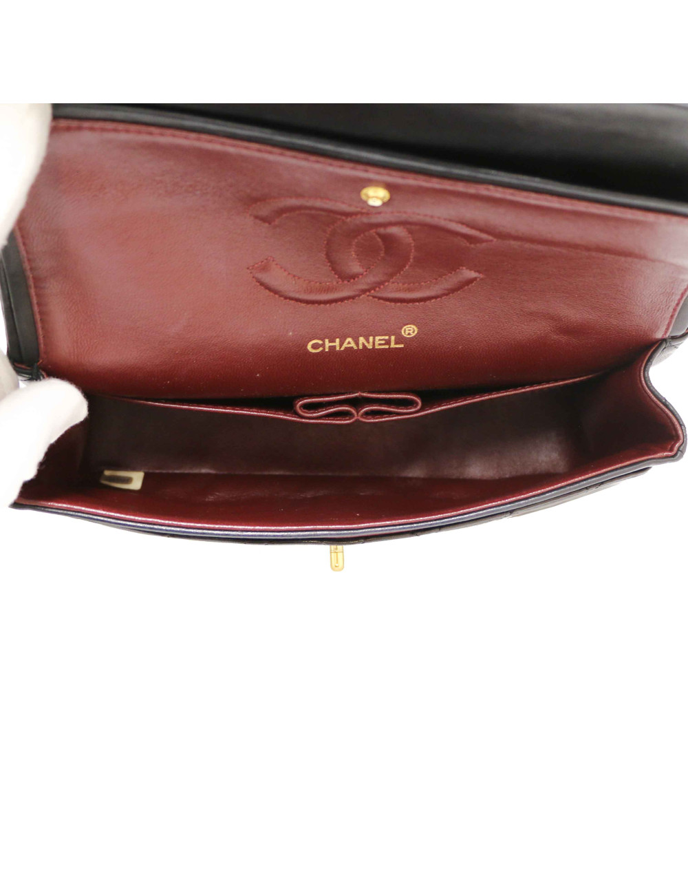 CHANEL Timeless 25 cm cuir noir