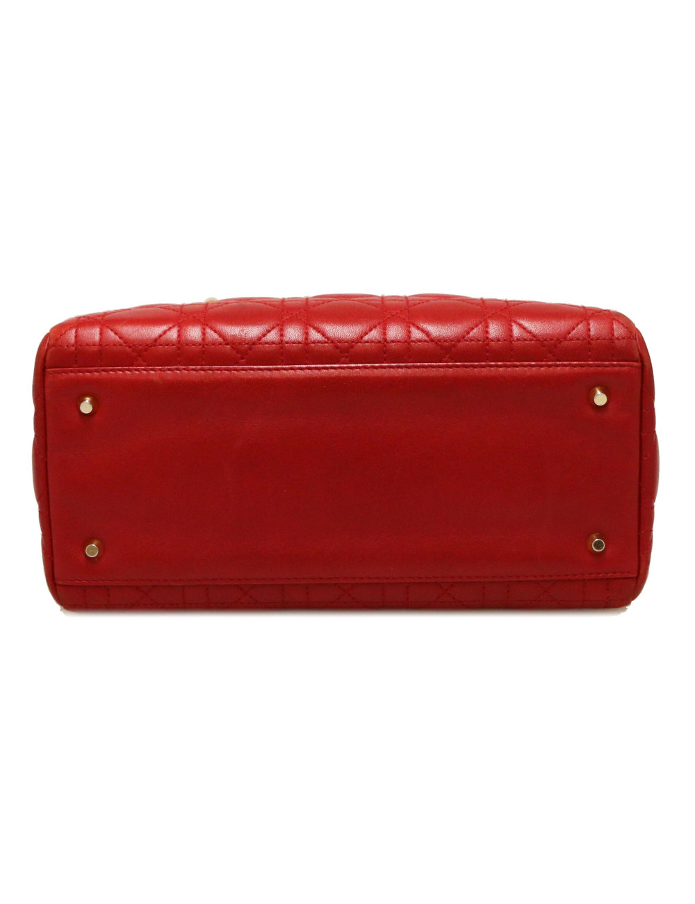 Sac Ladie D DIOR cuir rouge 