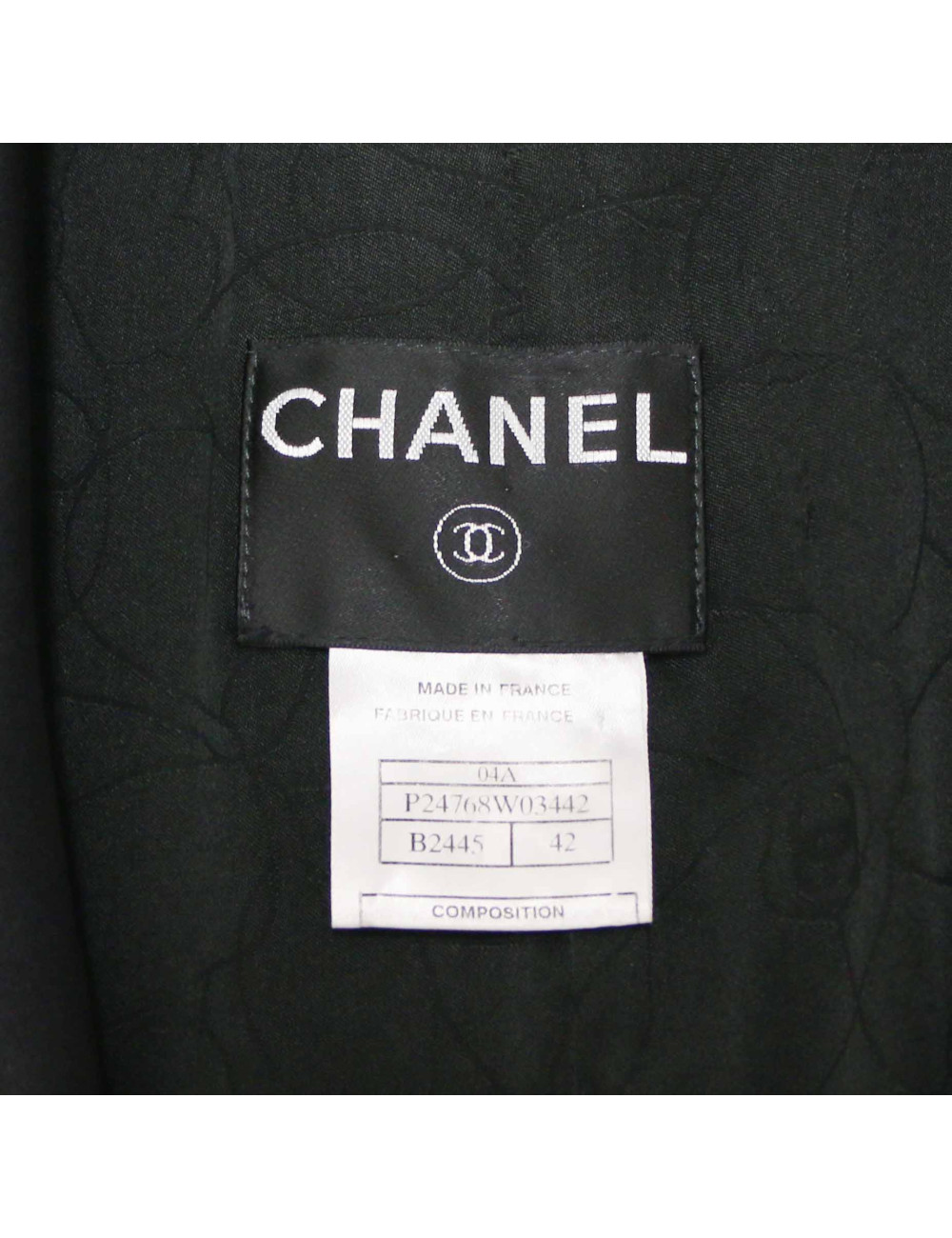 Veste T42 CHANEL velours noir 