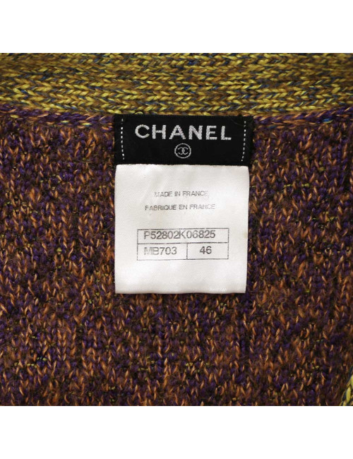 Cardigan T46 CHANEL collection Brasserie laine mohair