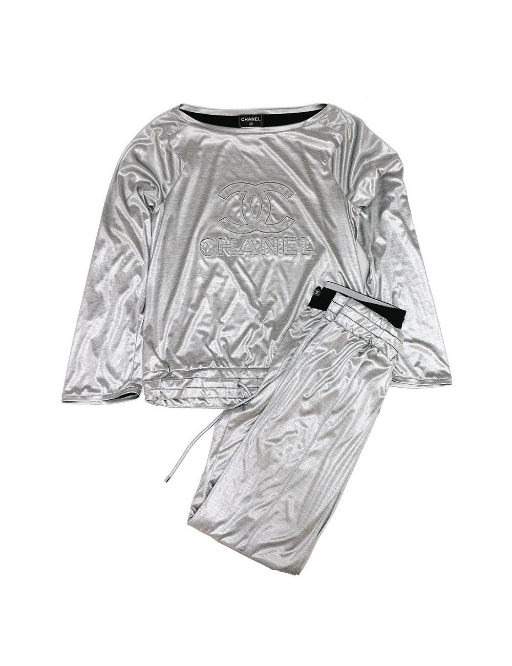 Jogging CHANEL polyester gris