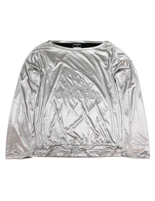 Jogging CHANEL polyester gris