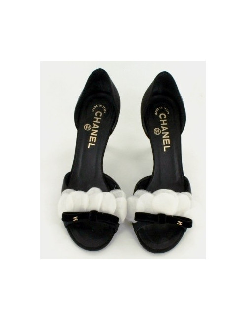 sandales satin CHANEL T 36.5