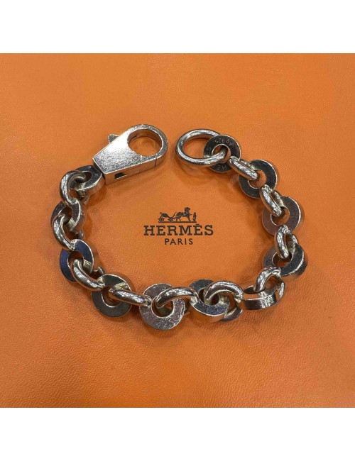 HERMES Voltige Silver 925 Chain Bracelet