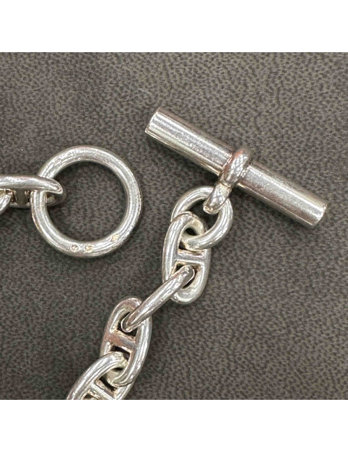 Collier HERMES chaine d'ancre argent 