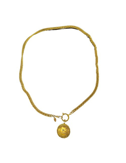 Sautoir Chanel vintage médaille