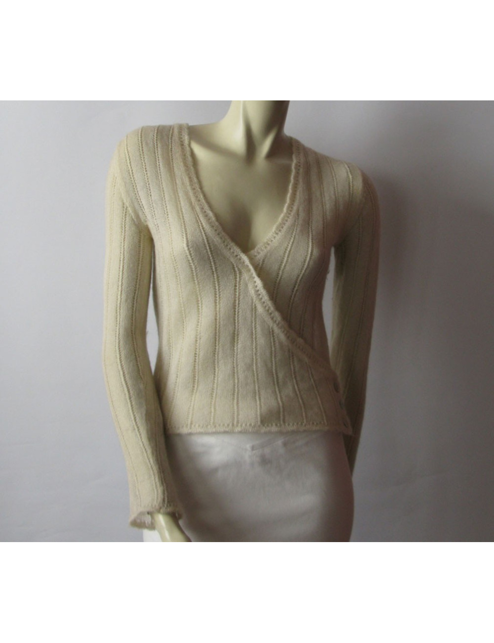 cache-coeur CHANEL T36 écru