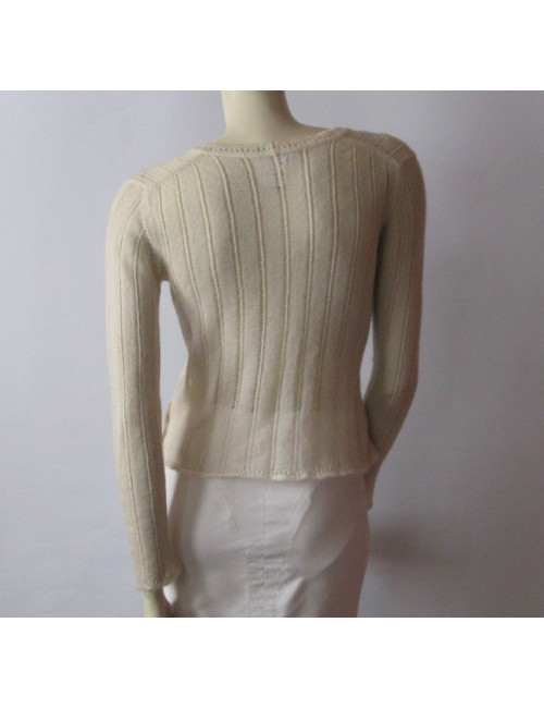 cache-coeur CHANEL T36 écru