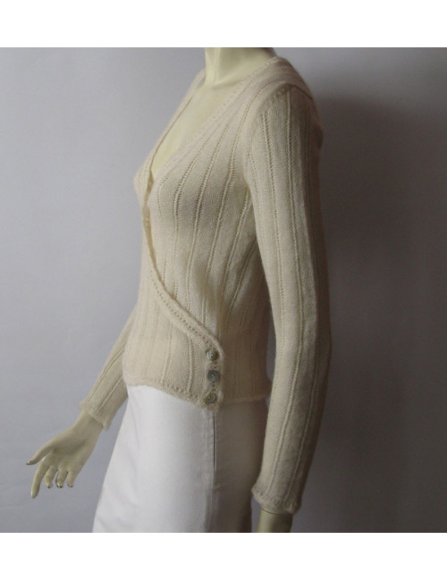 cache-coeur CHANEL T36 écru