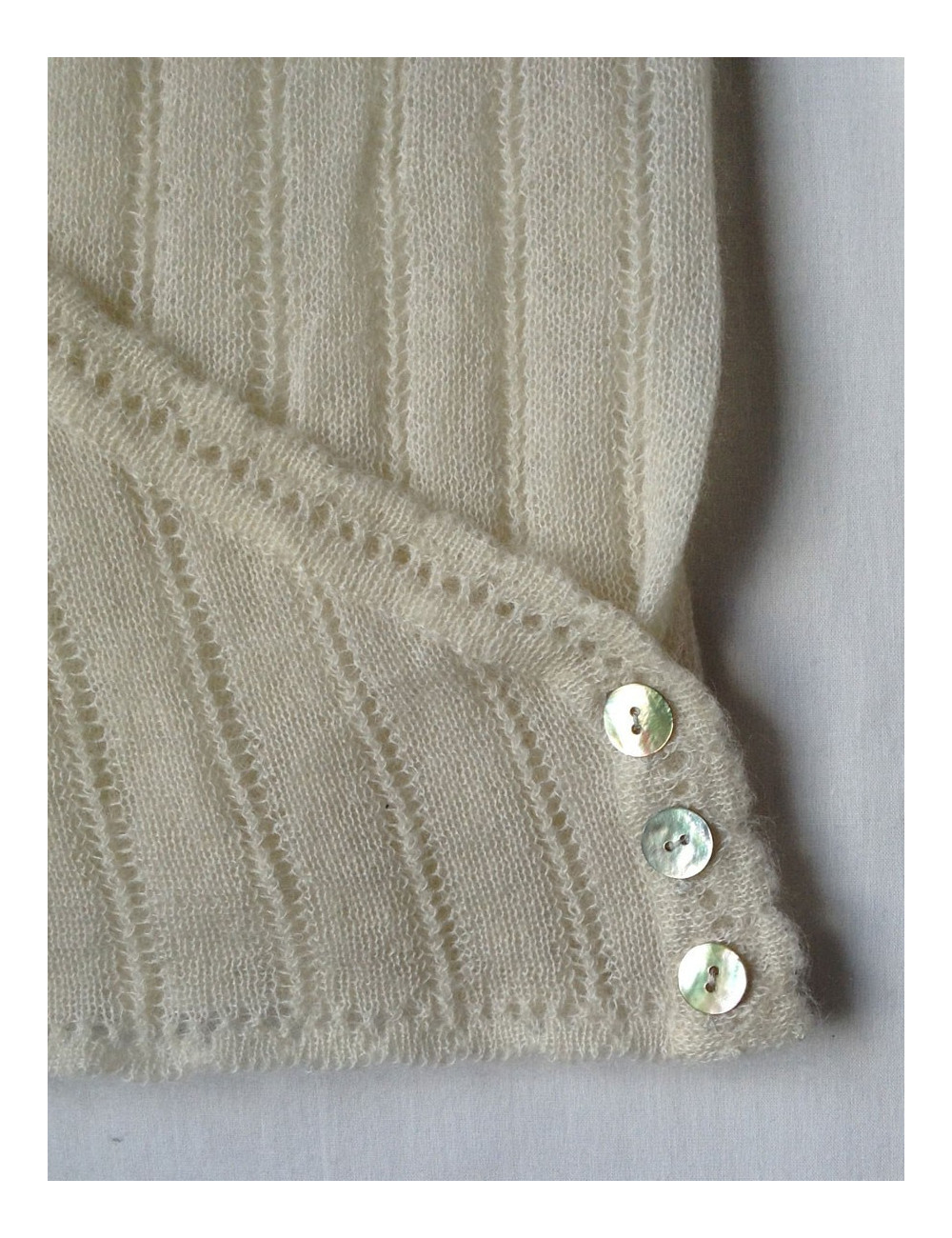 cache-coeur CHANEL T36 écru