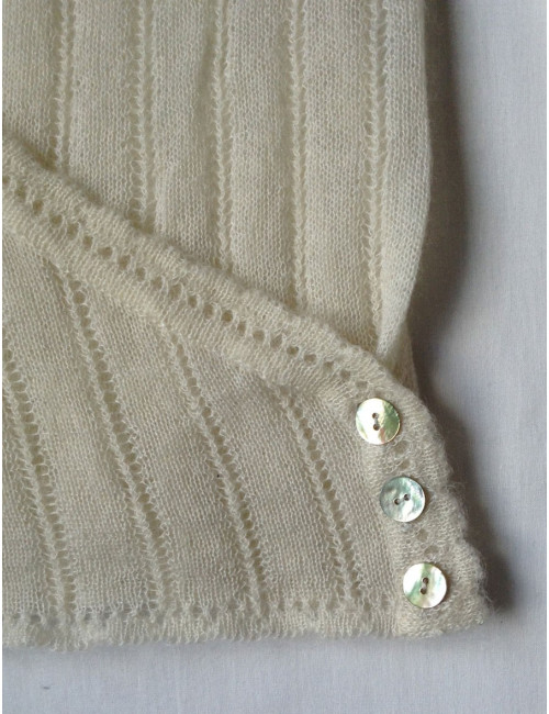 cache-coeur CHANEL T36 écru