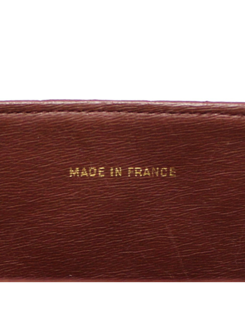 Sac pochette CHANEL vintage bordeaux